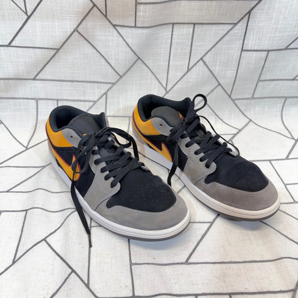 Jordan Air Jordan 1 Low 11.5 Black Grey Sky J Orange FN7308-008 Sneaker